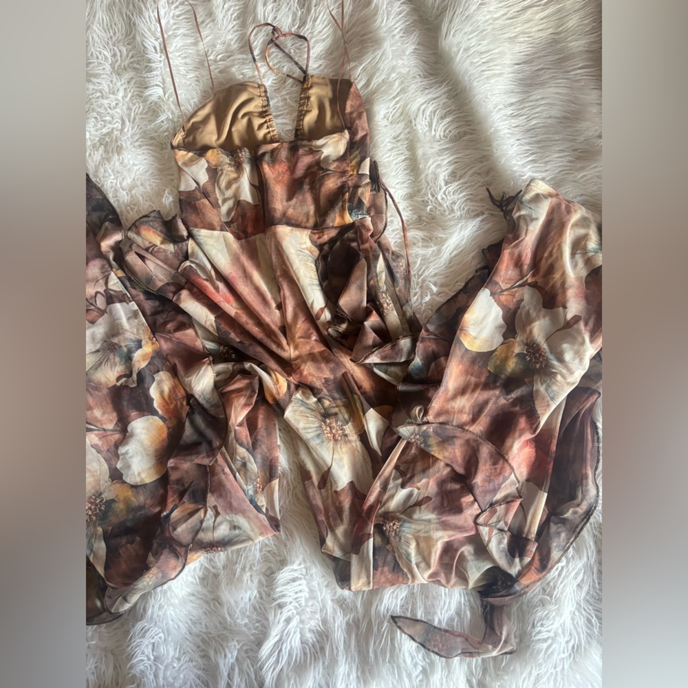 Floral romper with Spaghetti Straps